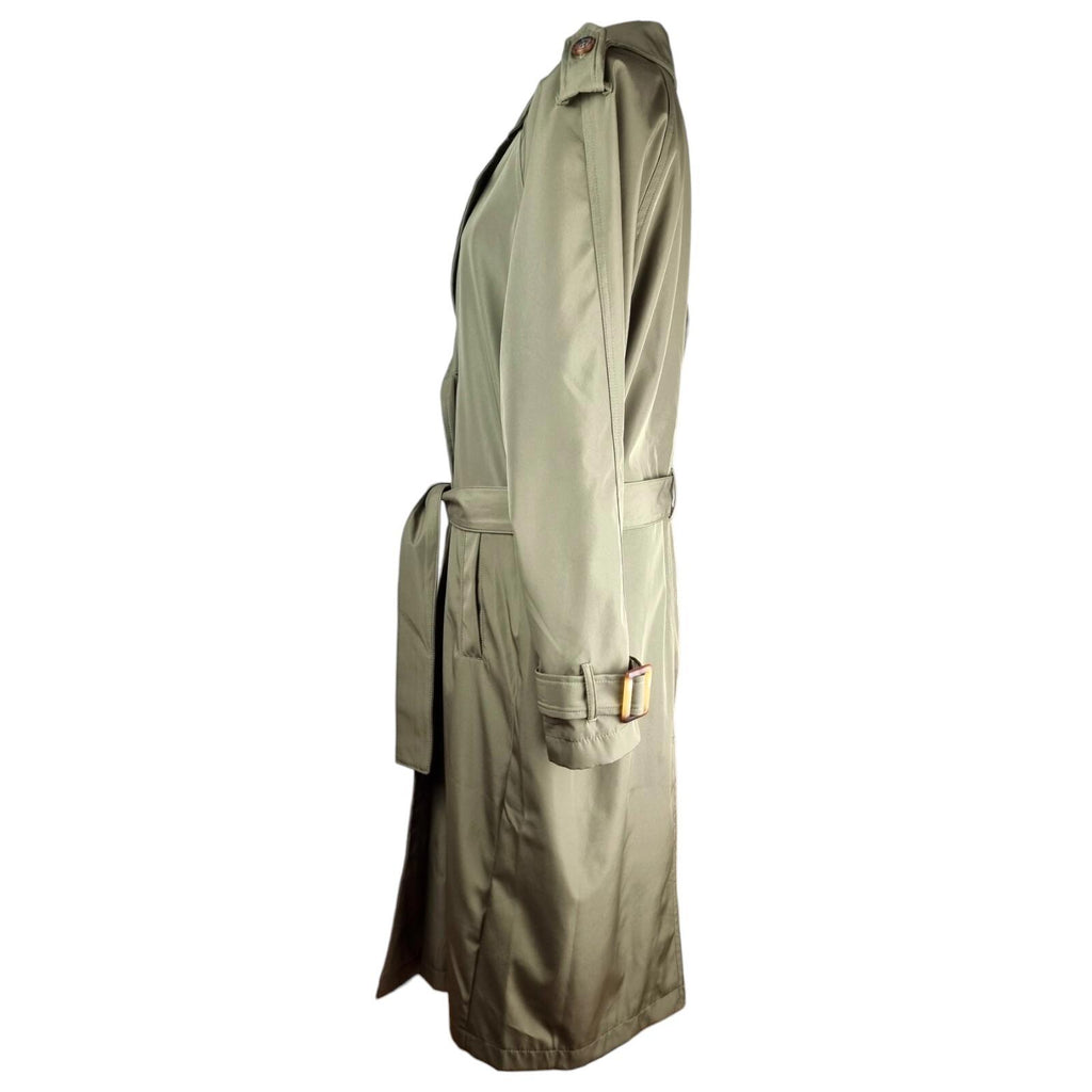 Stoosh Military Green Trench Coat Womens UK Size Large