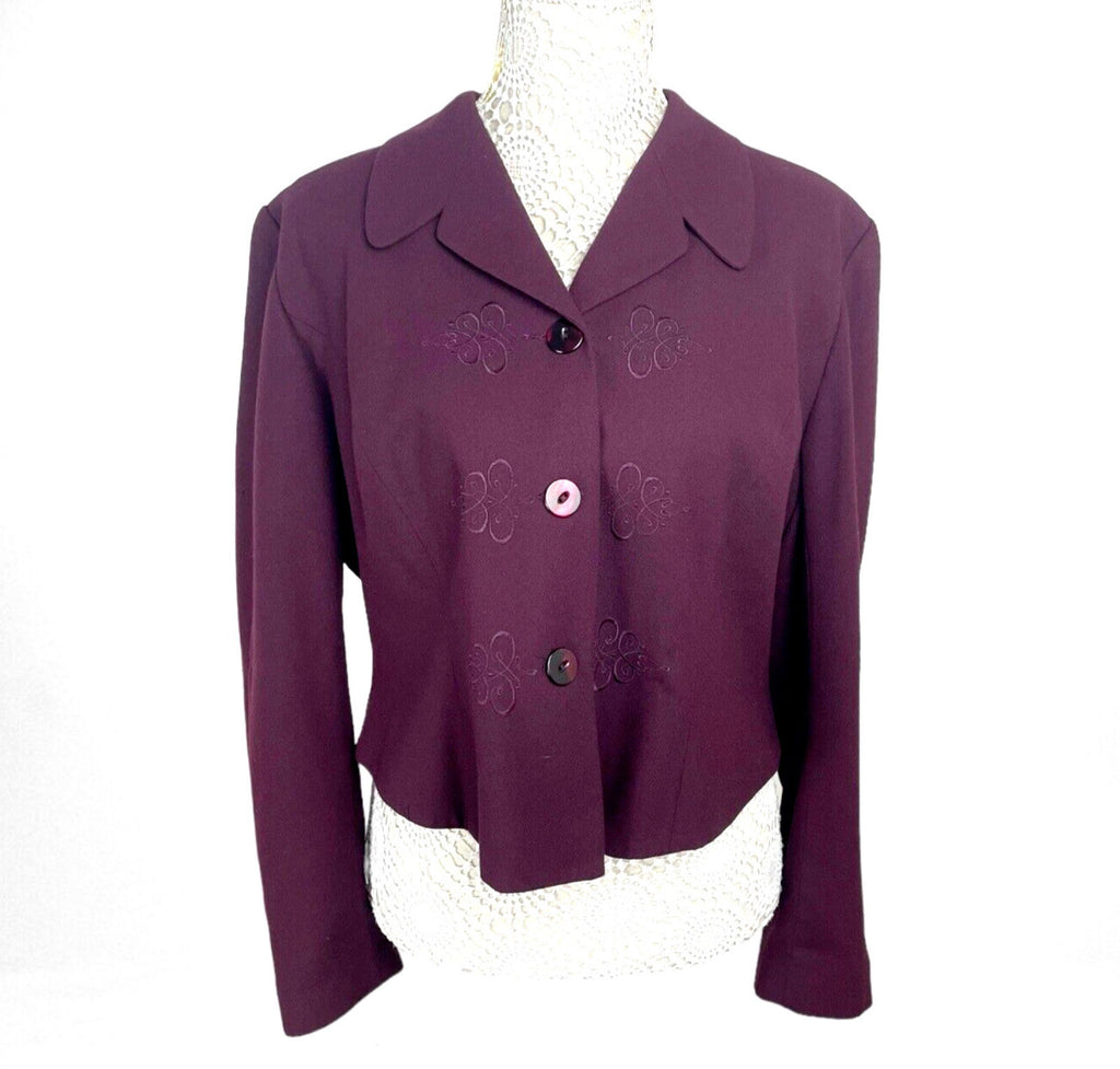 Detail Premium Collection Vintage Cropped Blazer Jacket Women’s Size 18