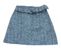 Primark Grey Skirt Aline Belted High Waist Women’s UK Size 6 Zip Fastening