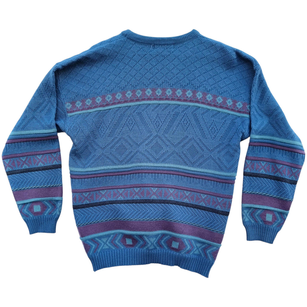 1880 Club Knit Jumper Men's UK Size L Green Crew Neck Sweater 100% Acrylic