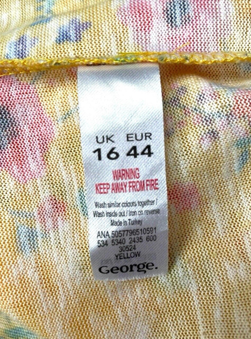 George Blouse Floral Top Off The Shoulder Women’s UK Size 16