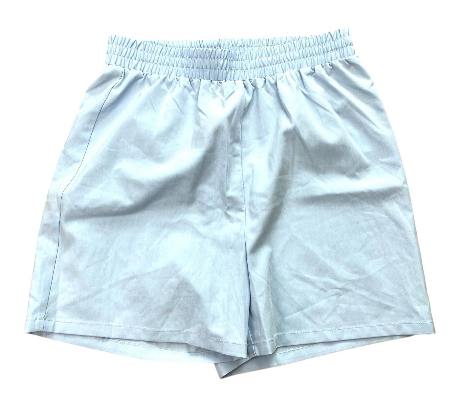 Pretty Little Thing Blue Boyfriend Shorts Elastic Waist Women’s UK Size 8