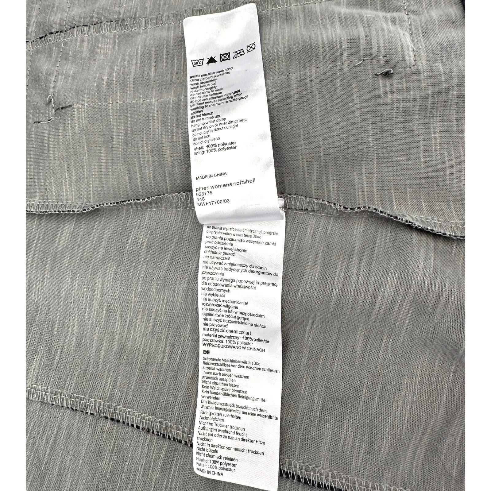 Mountain Warehouse Jacket Women's UK Size 10 Grey Hooded Pockets Soft Shell Coat
