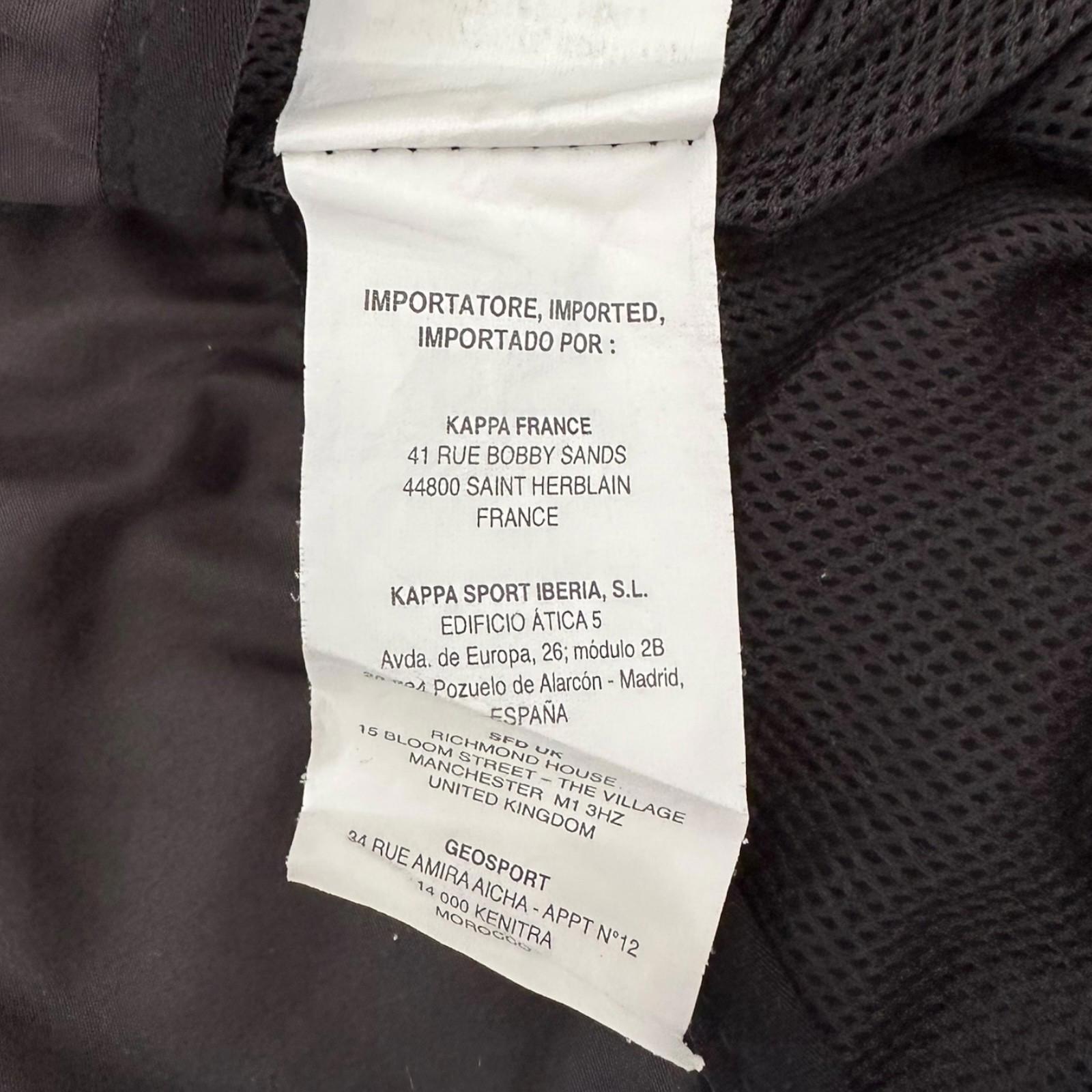 Kappa Windbreaker Kid's UK Size 14 Y Black Groupement Jeunes Football Zip Jacket