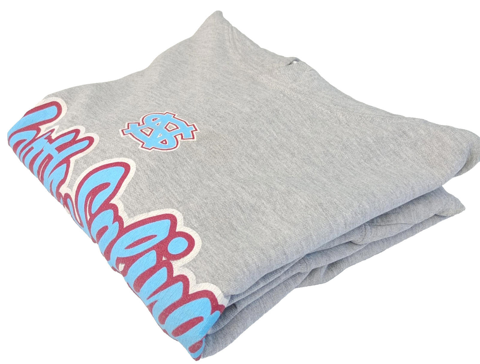USA High School Baseball Hoodie Men's UK Size M Grey Jersey Hooded Pockets
