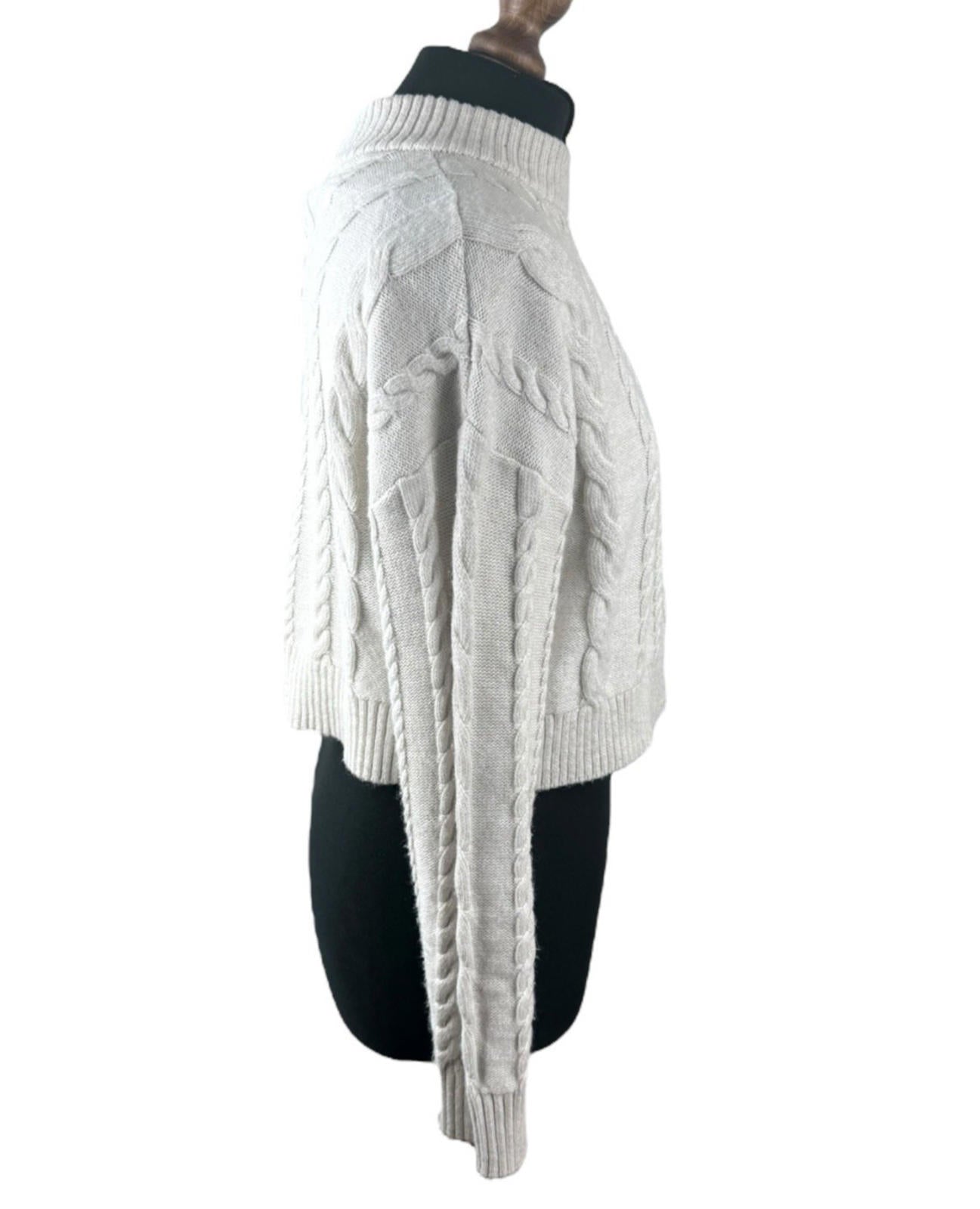 Primark Beige Knit Jumper Aaron Knit Cropped Long Sleeve Women’s UK Size S