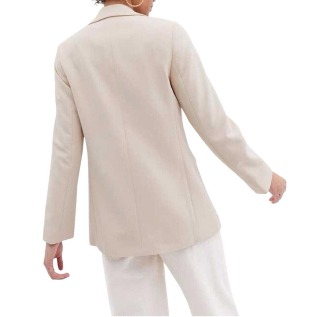 New Look Blazer Jacket Stone Beige Relaxed Fit Women’s UK Size 6