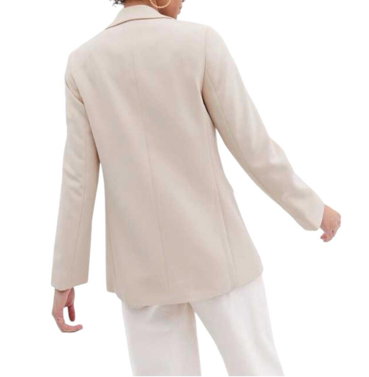 New Look Blazer Jacket Stone Beige Relaxed Fit Women’s UK Size 6