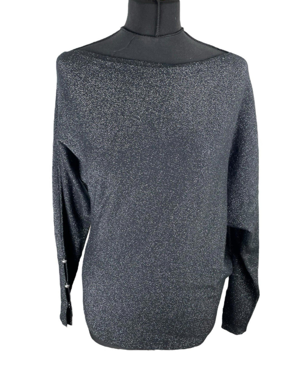 Sosander Black Sparkle Jumper Long Sleeve Women’s UK Size S
