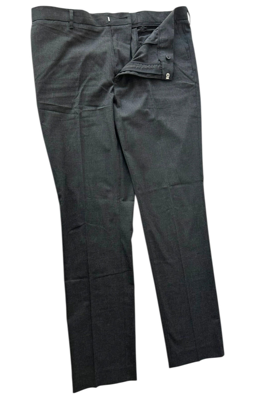 Topman Trousers Men's UK Size L Grey Regular Fit 36"W 31"L