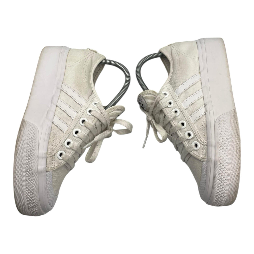 Adidas Buzz Platform Trainers Women’s UK Size 4.5 Lace Up White