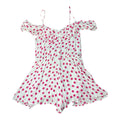 Floozie Polka Dot Playsuit Women’s UK Size L Spaghetti Strap Crinkle Effect