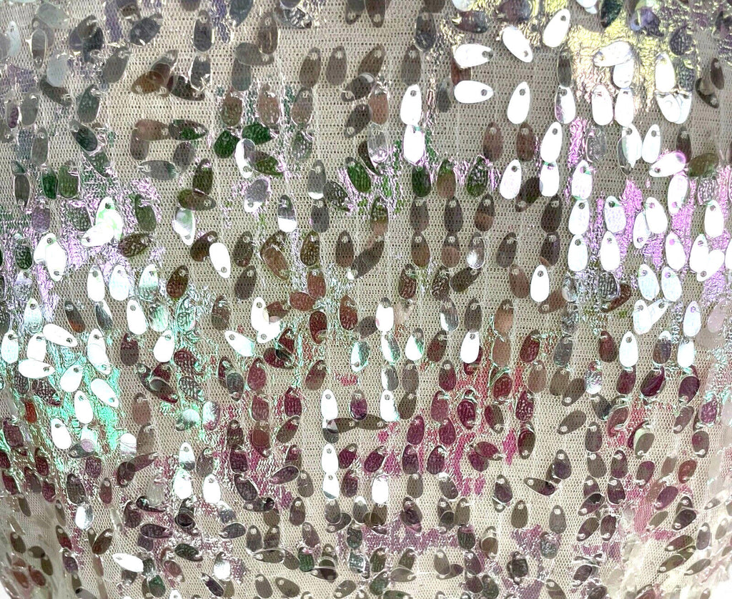 Sequin Crop Top & Waistcoat Co-Ord Women’s UK Size 8 Iridescent Butterfly Detail