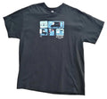 Online Shopping Graphic Print T-Shirt Men's Size XL Black Crew Neck 100% Cotton