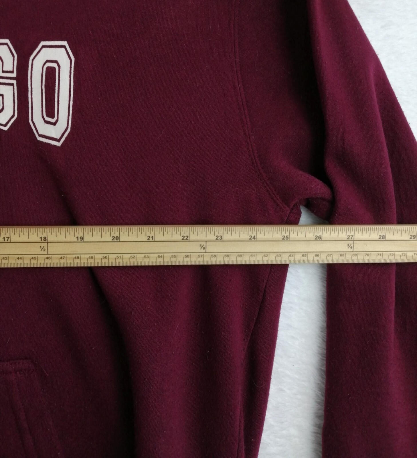 San Diego Zip Hoodie Men's UK Size XXL Red Jersey Hooded Jacket Pockets Sports