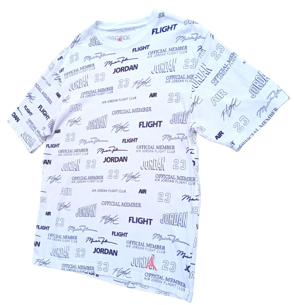 Nike Air Jordon T Shirt Men's UK Size M White 100% Cotton Graphic Print