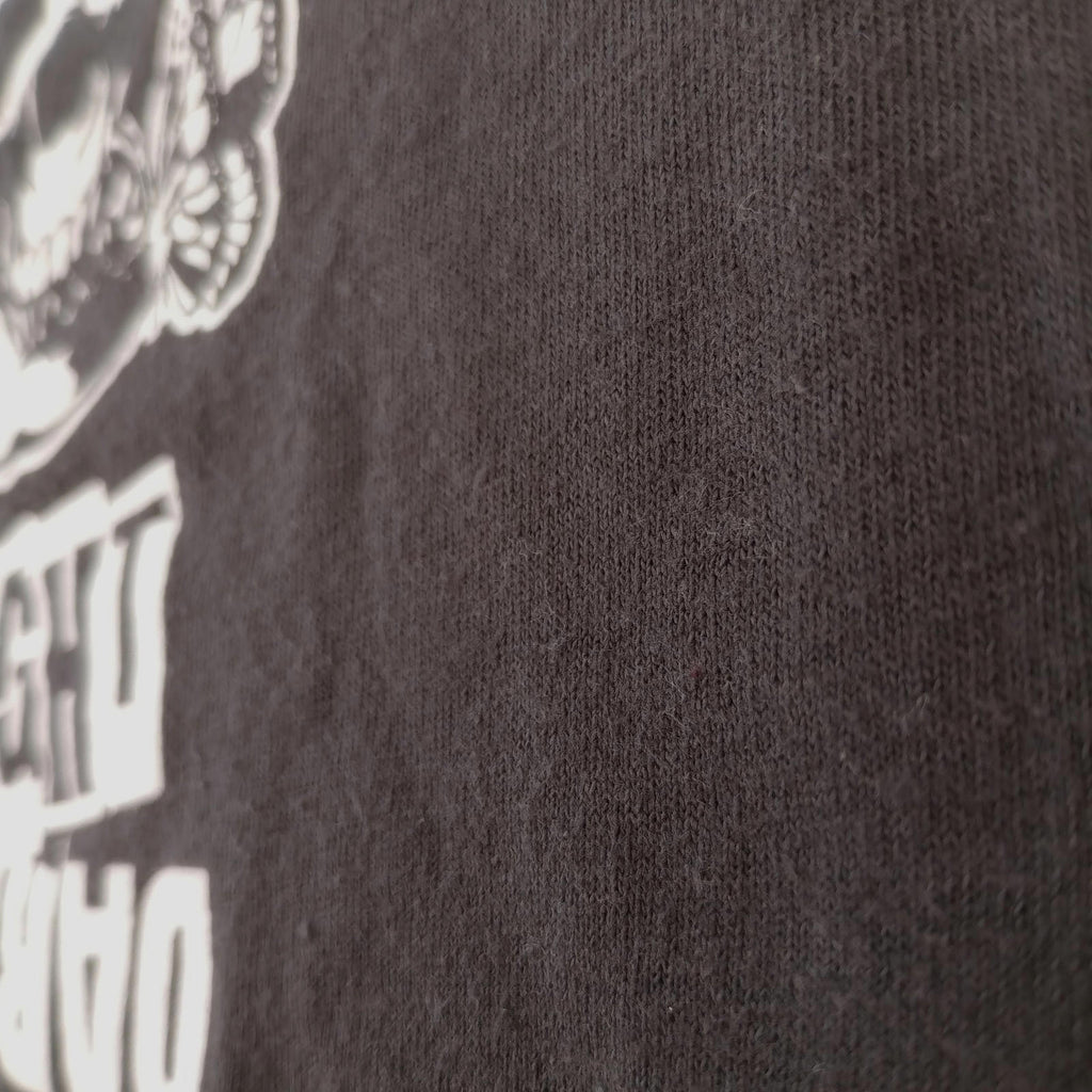 Balance Skull T-Shirt Men's UK Size S Black Crew Neck Light Dark Graphic Print