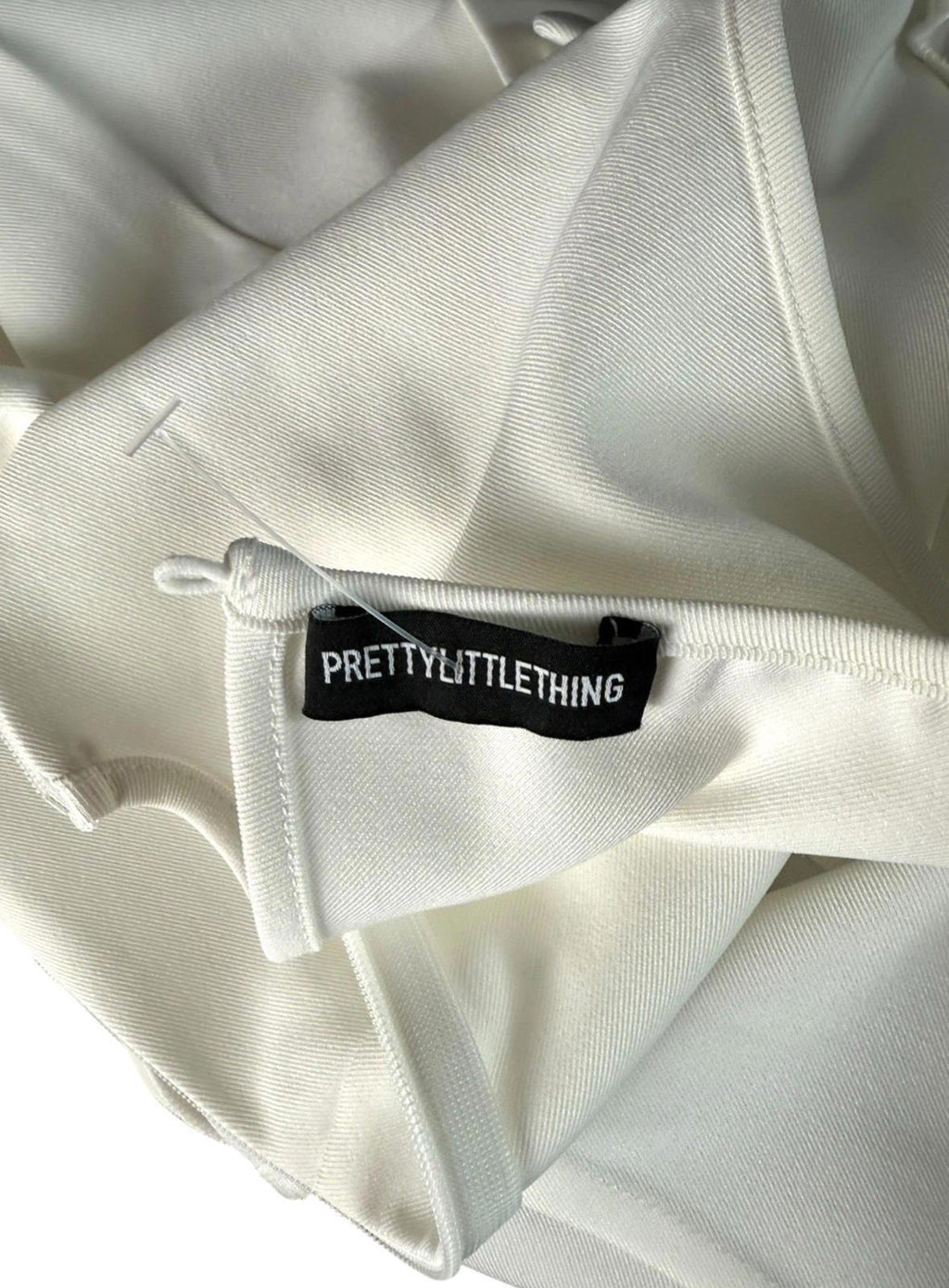 Pretty Little Thing White Romper Playsuit Vintage Look Women’s UK Size 8