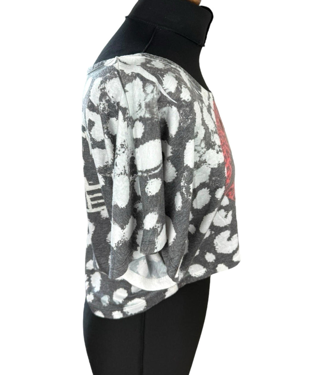 Understar Cropped T-shirt Graphic Print Relaxed Fit Women’s UK Size M