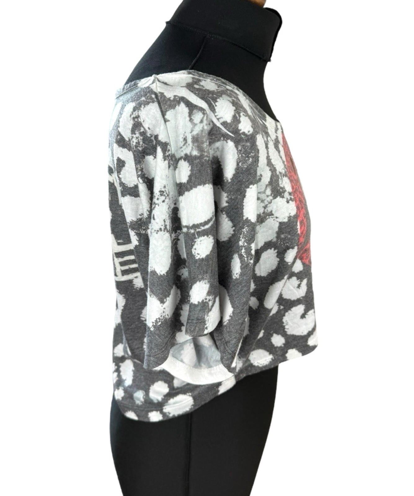 Understar Cropped T-shirt Graphic Print Relaxed Fit Women’s UK Size M