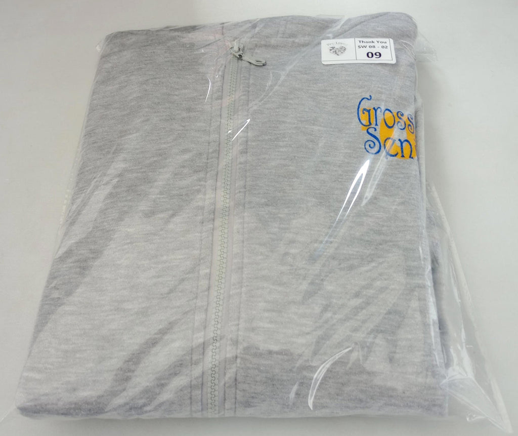 USA High School Seniors Hoodie Men's UK Size M Grey Hooded Pockets Zip Front