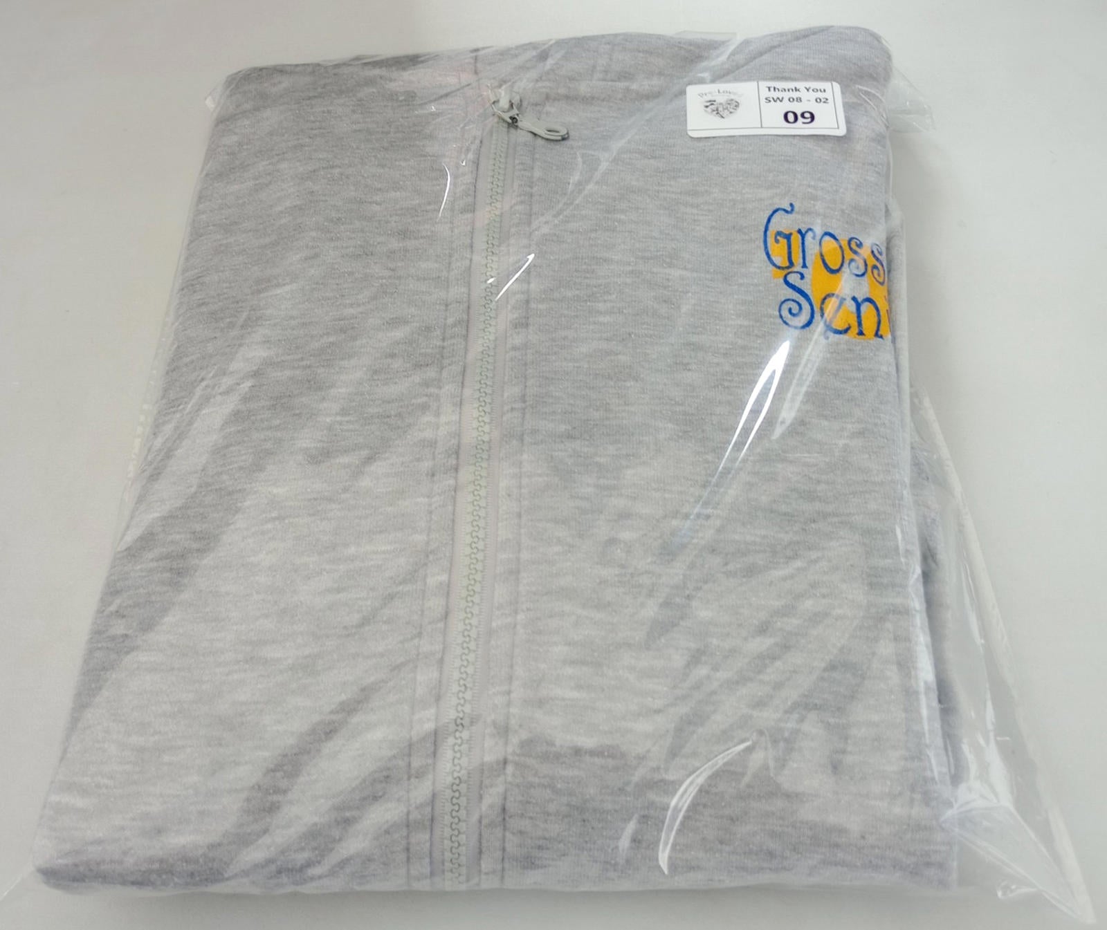 USA High School Seniors Hoodie Men's UK Size M Grey Hooded Pockets Zip Front