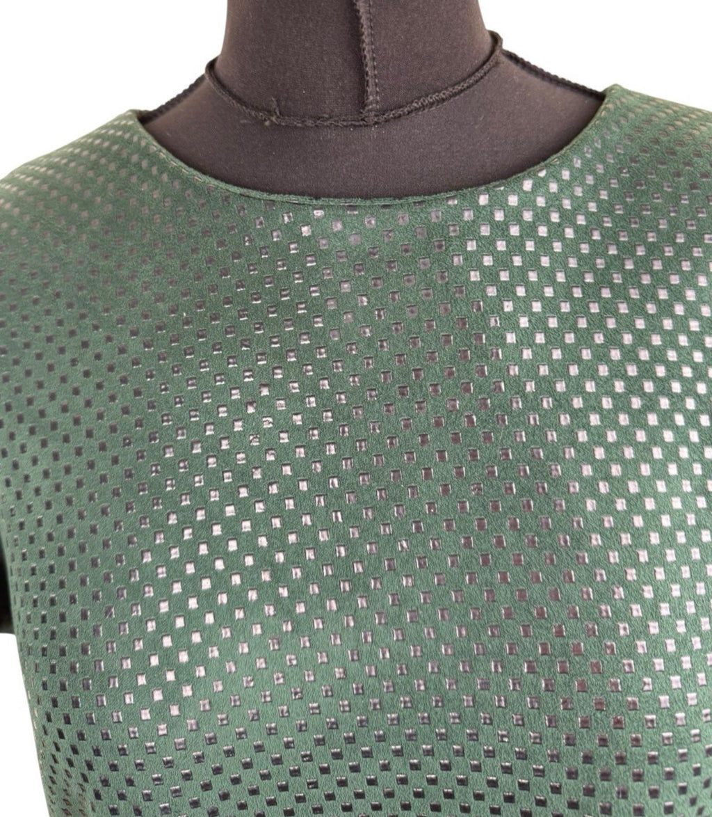 Fashion Union Mini Dress Dark Green Polka Dot Short Sleeve Women’s UK Size 16