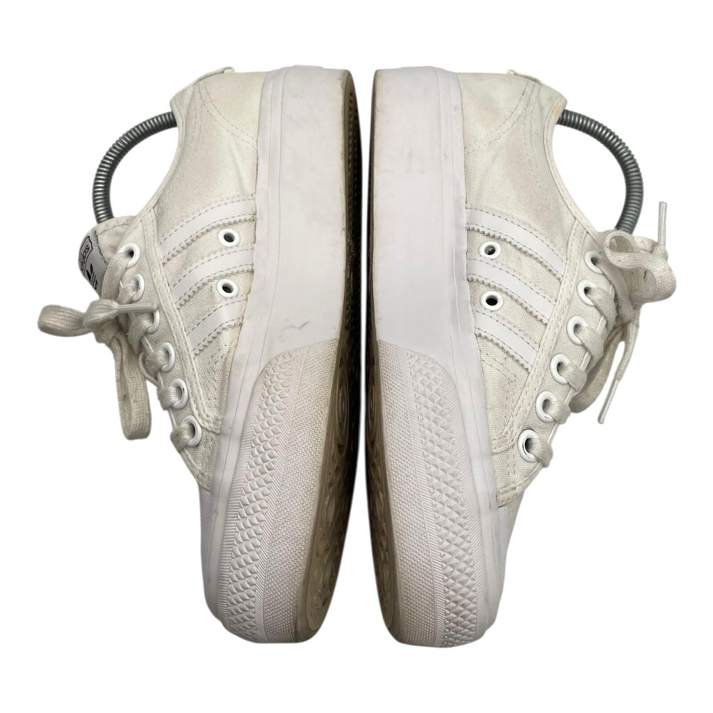 Adidas Buzz Platform Trainers Women’s UK Size 4.5 Lace Up White