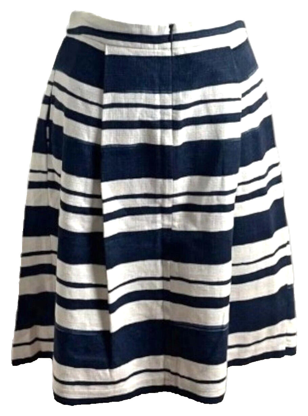 Zara Stripe Skirt High Waist Pleated Women's UK Size M (10)