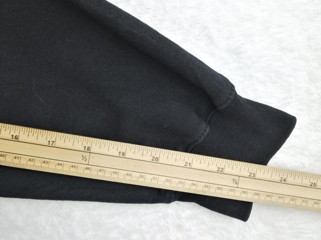 New York Hoodie Men's Size XL Black Jersey Hooded Pockets Zip Front