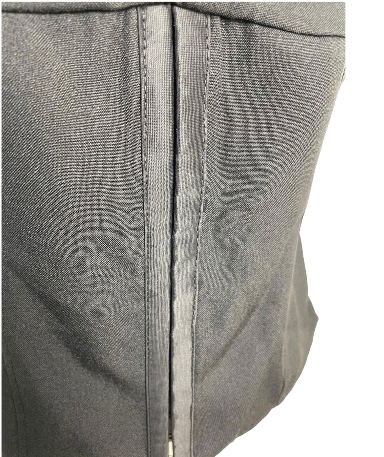 Black Structured Top Tie Shoulder Detail Hook & Loop Close Women’s UK Size S