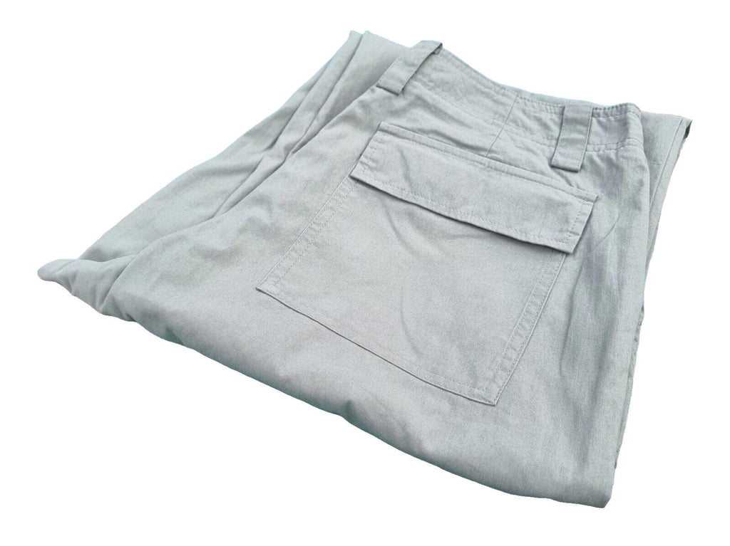 ZARA Trousers 30"W 27"L Cargo Khaki Green Pockets Women's UK Size S Small