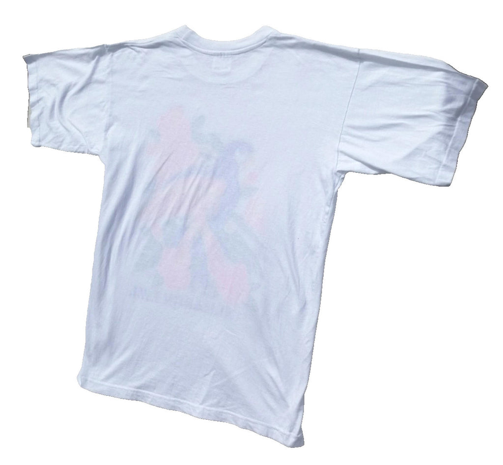 Colourful Parrot Caribbean Graphic Print T-Shirt Men's Size XL White Crew Neck