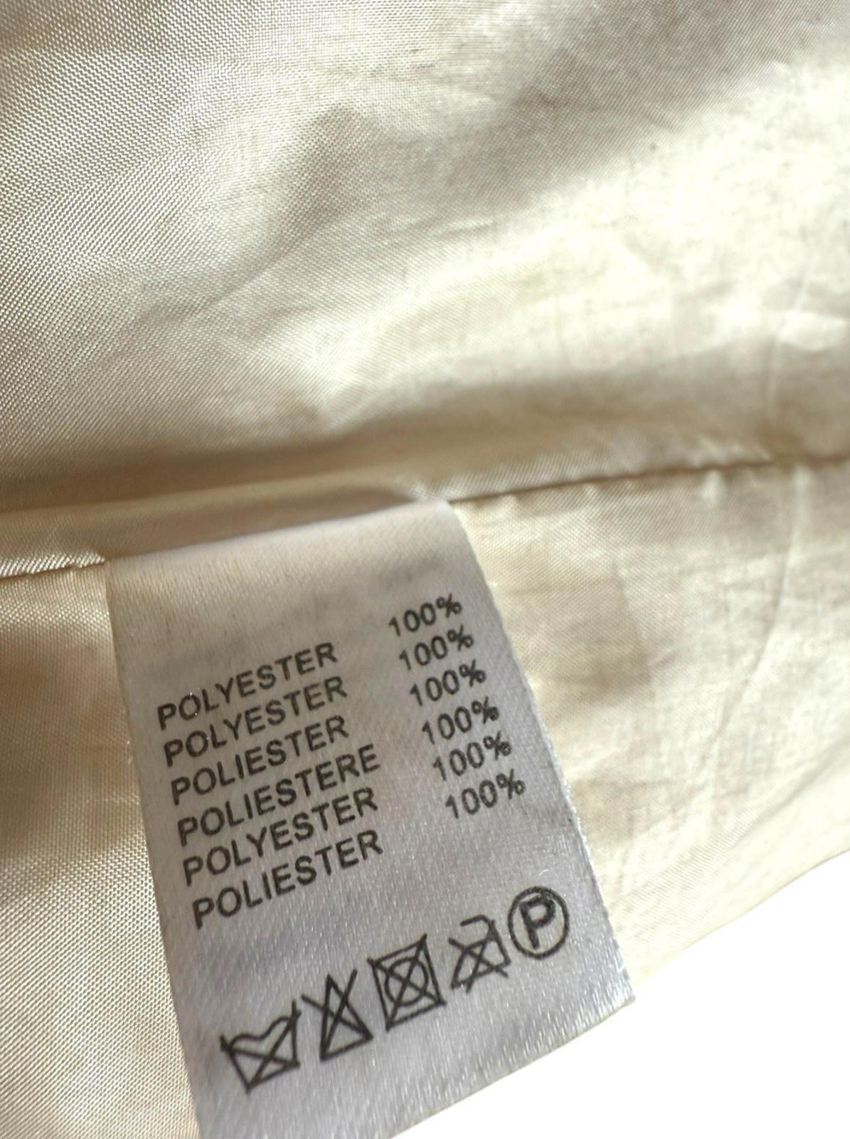 JGL Cream Teddy Fleece Coat Jacket Collared Relaxed Fit Women’s UK Size 8