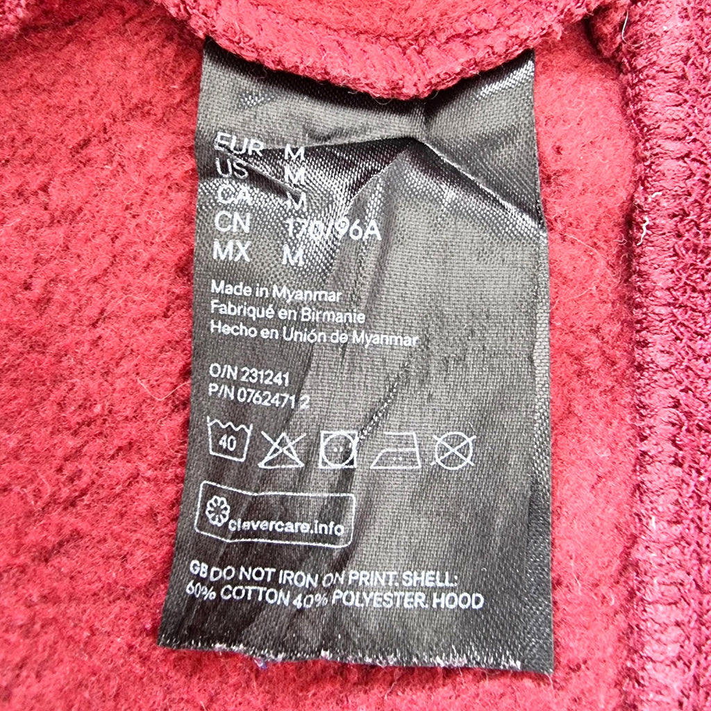 H&M Harvard Hoodie University Men's UK Size M Red Jersey Hooded Pockets Sports