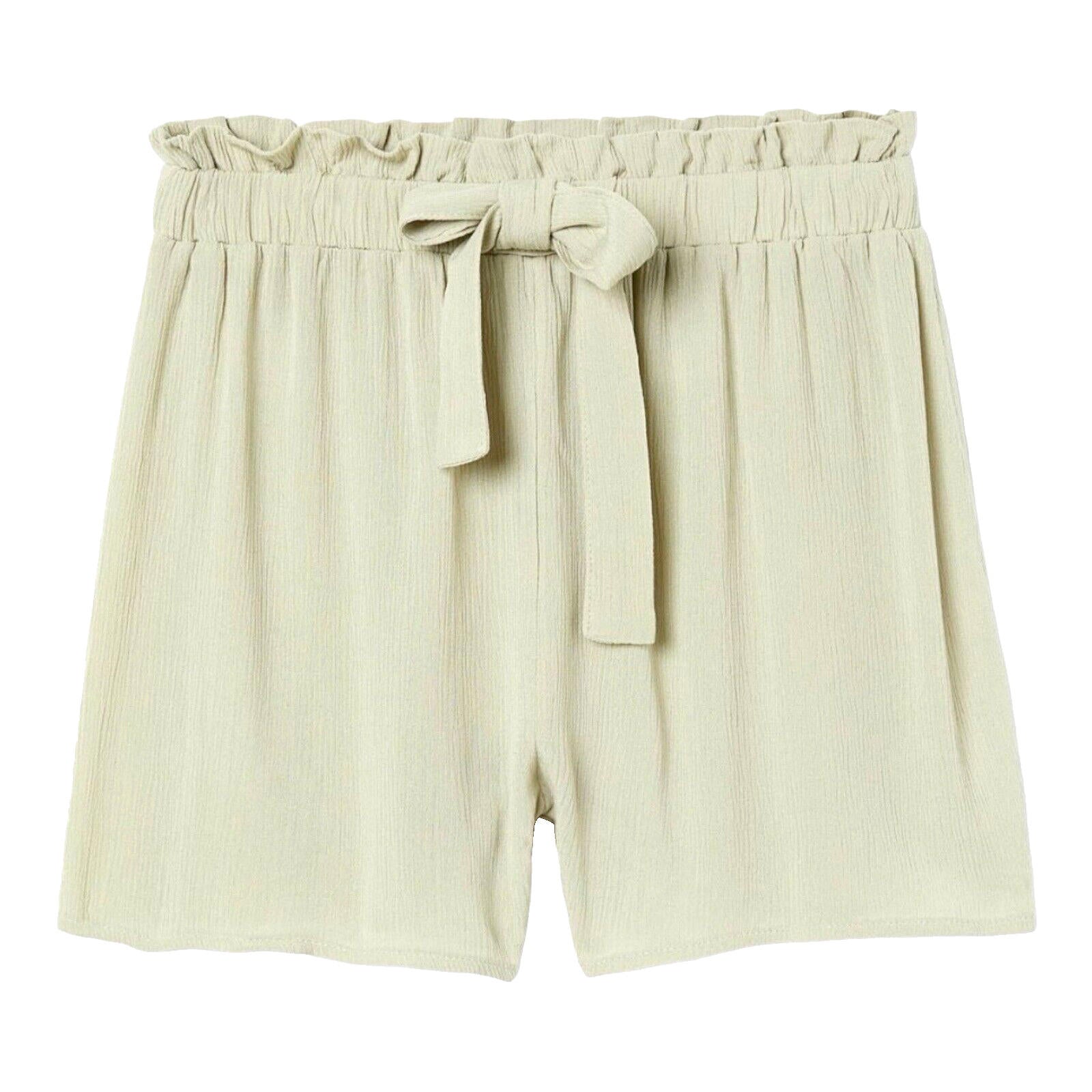 Divided Shorts Sage Green Crinkle Bow Detail Women’s UK Size 8