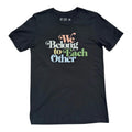 Novelty Print T-Shirt Unisex UK Size M Black Short Sleeve Crew Neck Jersey