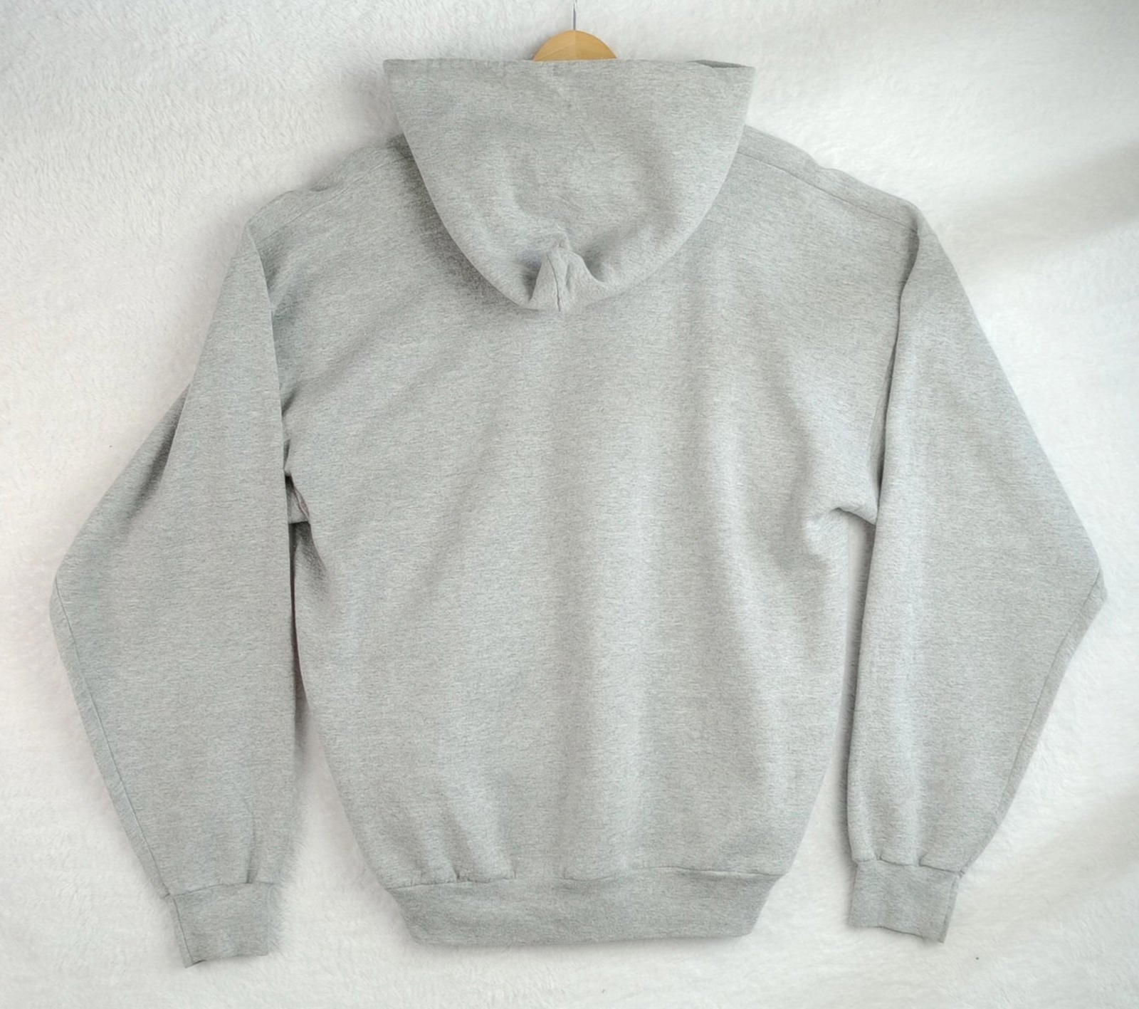 Grossmont Basketball Hoodie Men's UK Size L Grey Jersey Hooded Pockets Cotton