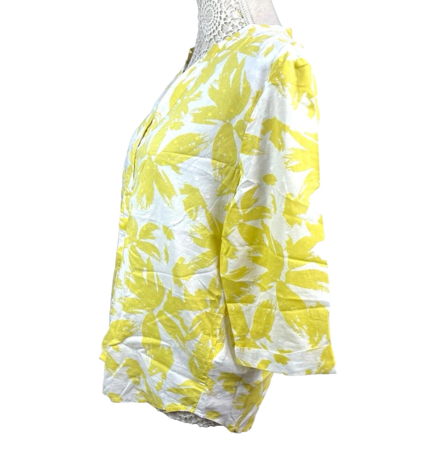 Marks & Spencer Blouse Floral Tunic Style 100% Cotton Women’s UK Size 12