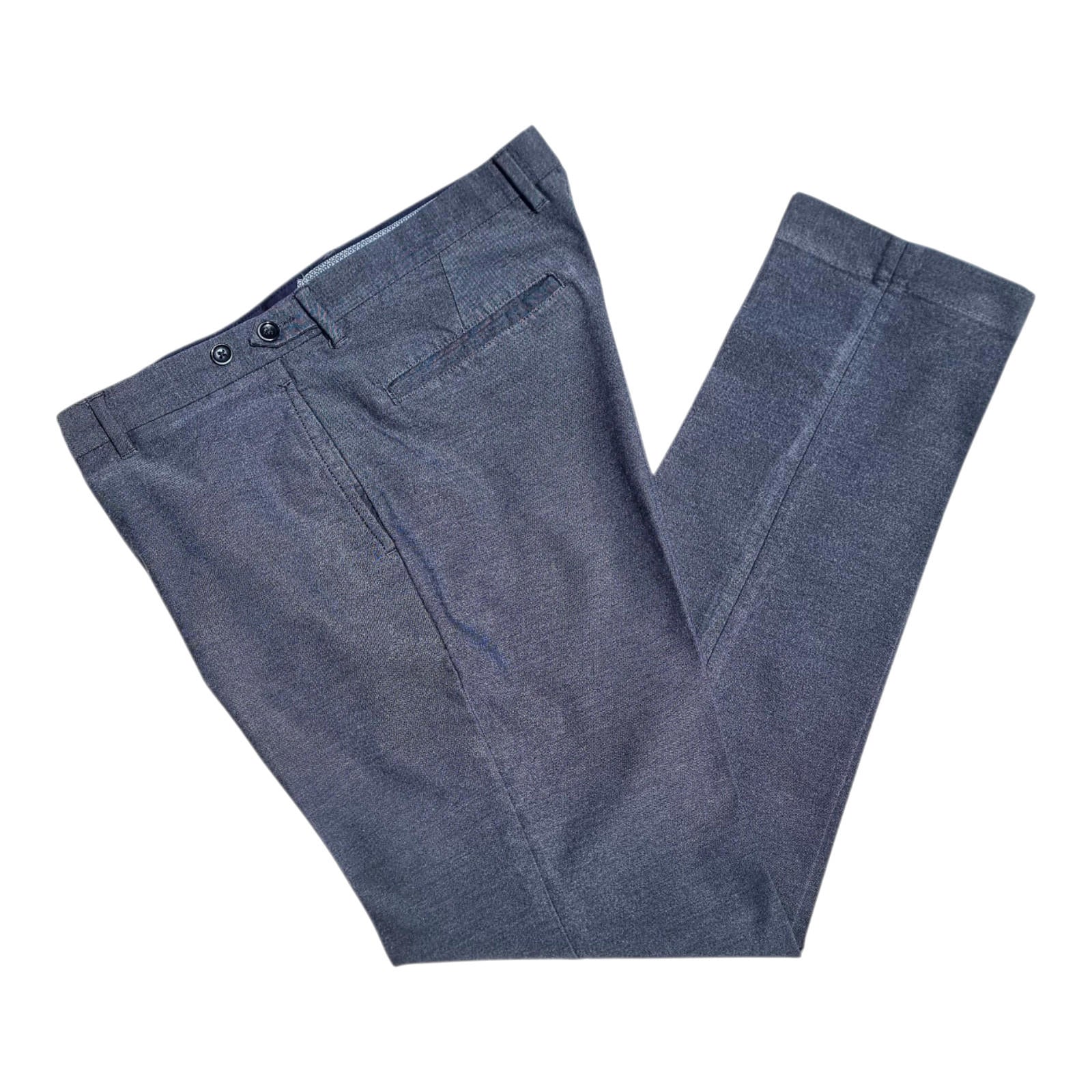 M&S Trousers Men's UK Size 38W 33L Grey Zip Front Zip Pockets Limited Edition
