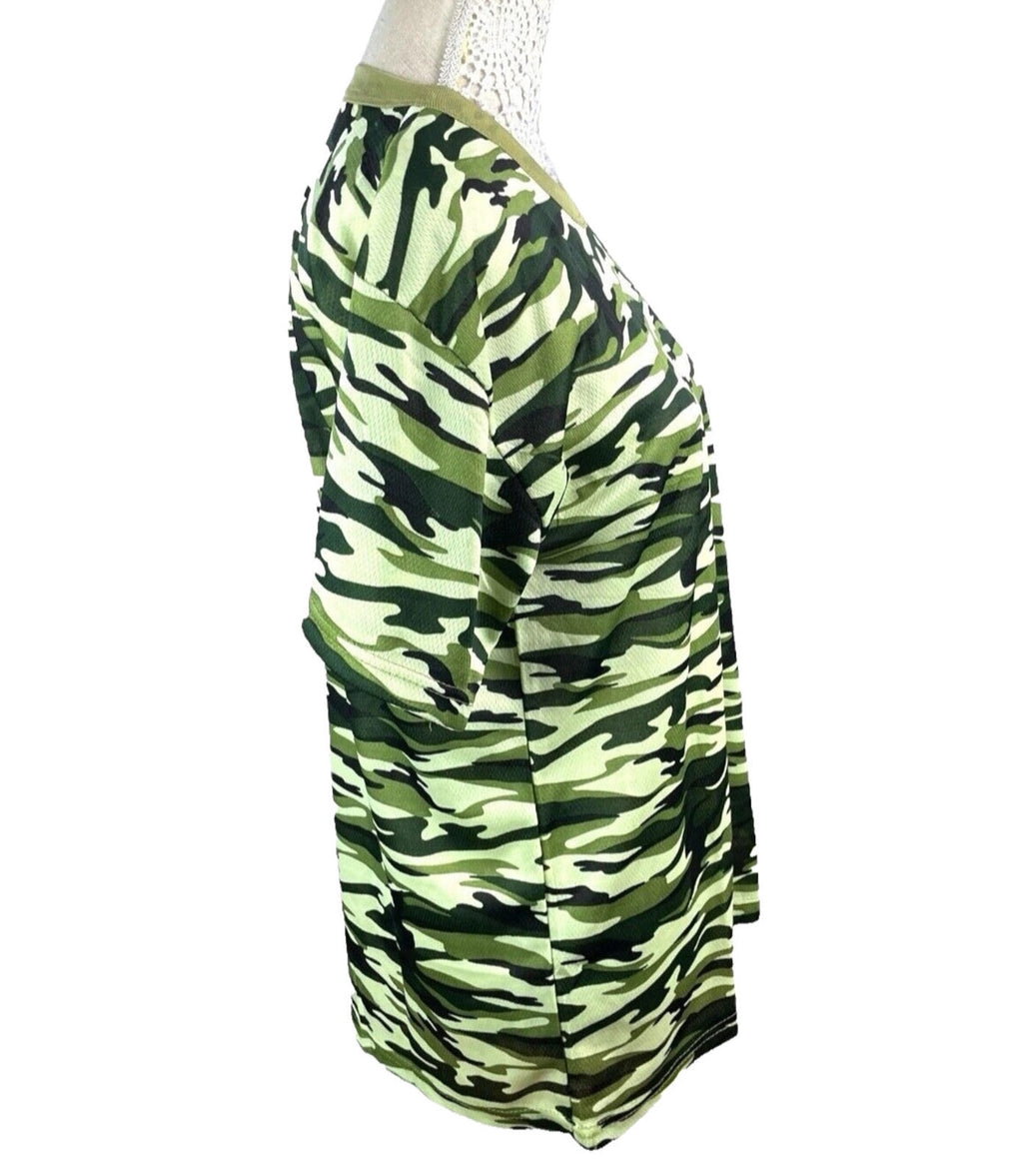 Camo Active Wear T-shirt Breathable Women’s UK Size M (10-12)