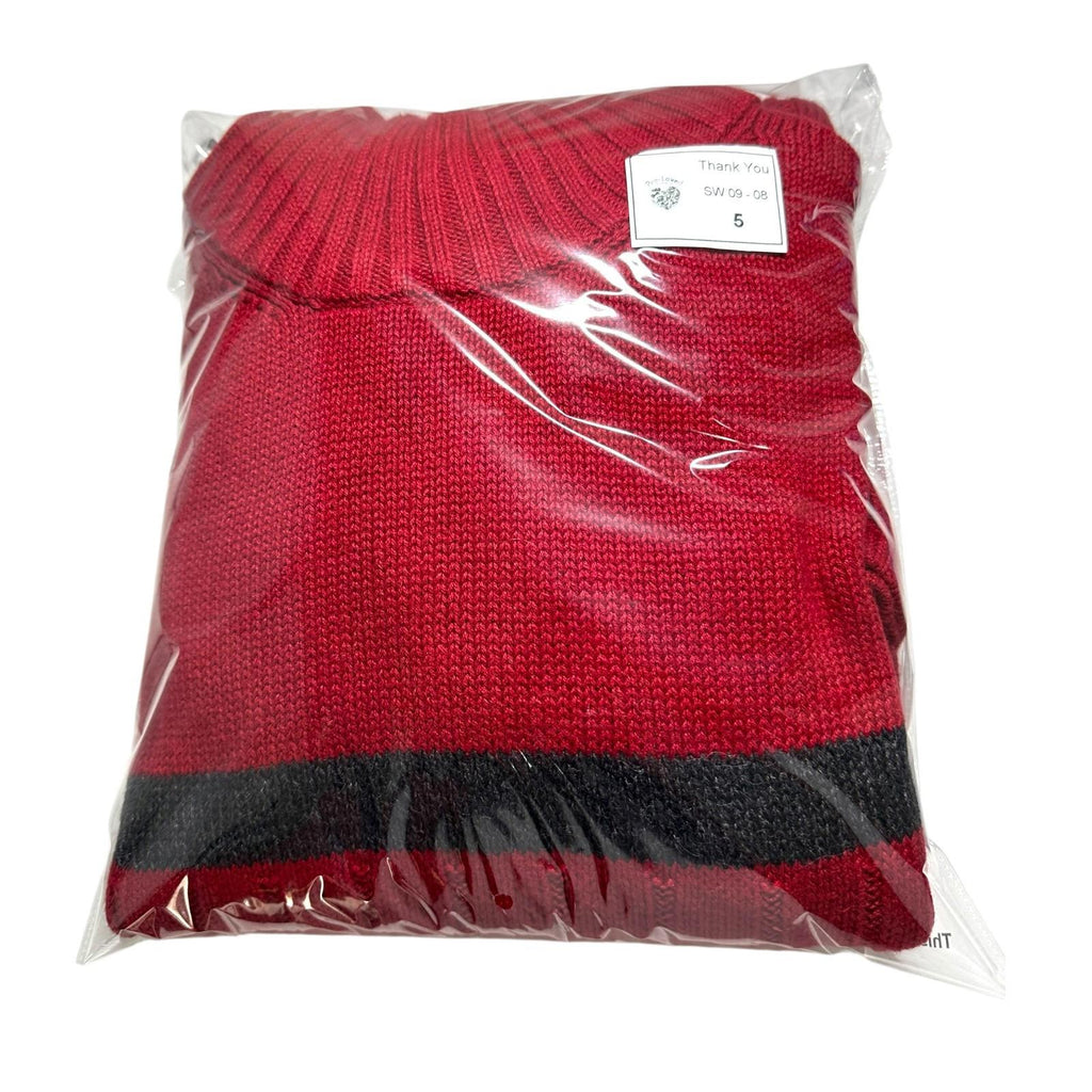 Nautica Knit Jumper Men's UK Size 2XL Red Stripe Embroidered Logo Sweater