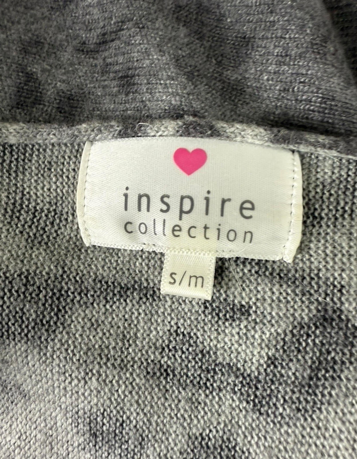 Inspire Collection Jumper Women's UK Size 10 S - M Grey Thin Leopard Print
