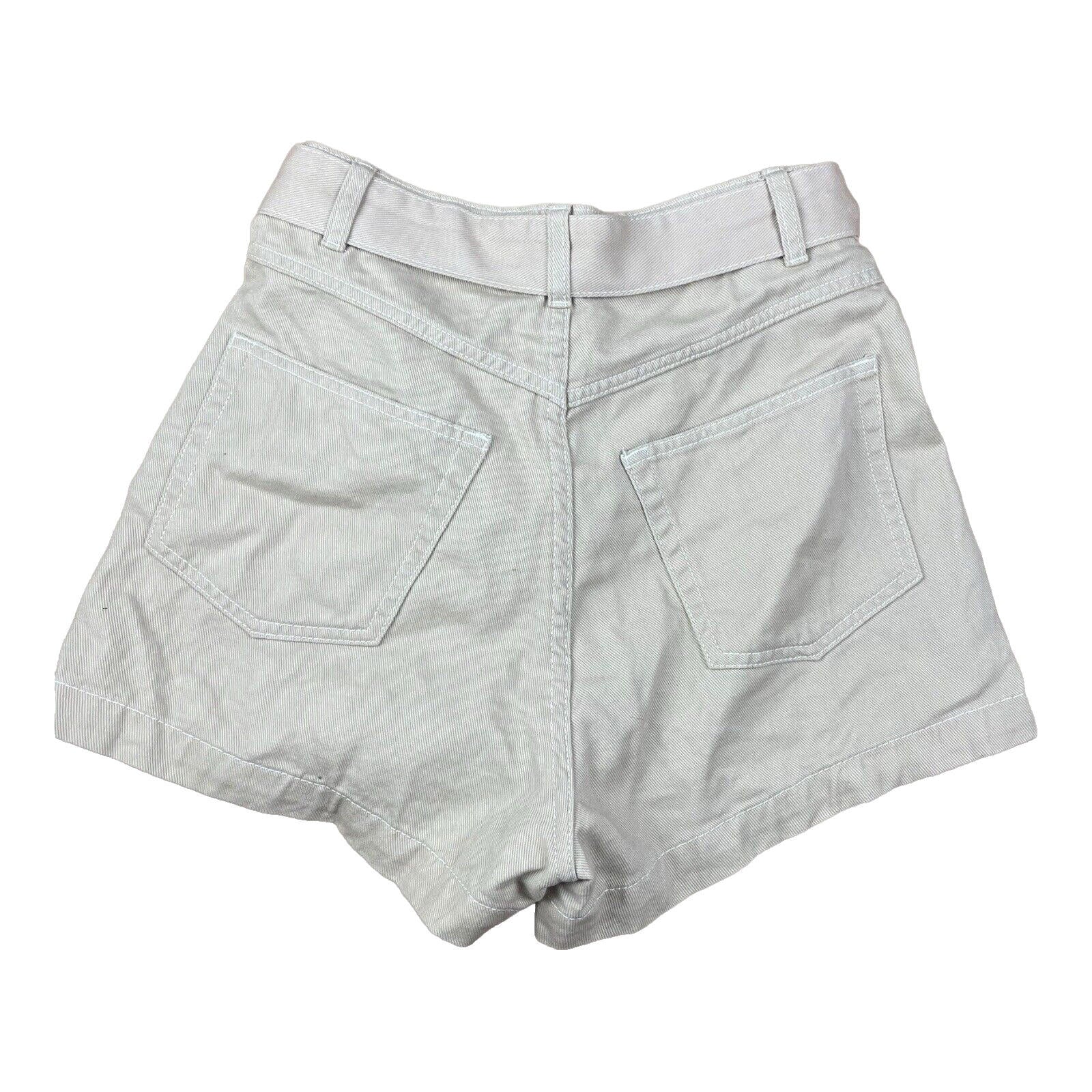 Divided Shorts Beige Denim Cargo Belted Women’s UK Size 8