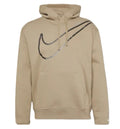 Nike Swoosh Hoodie Fleece Lined Jersey Beige Stone Women’s UK Size S