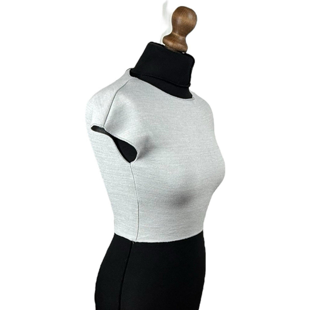 Zara Off White Crop Top. Baby Tee Stretch Women’s UK Size S