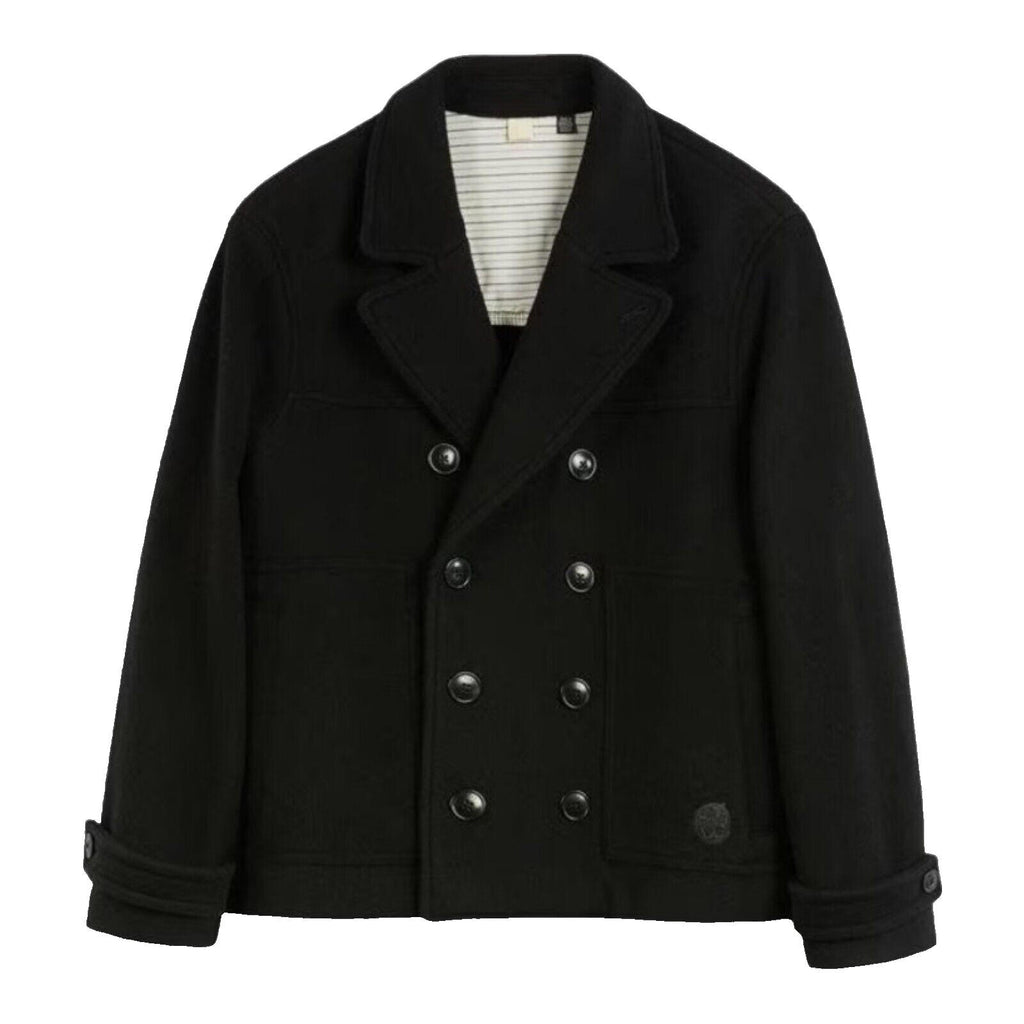 Ted Baker Coat Jacket Atllas Peacoat Black Tailored Men's UK Size 2XL XXL Ted 6