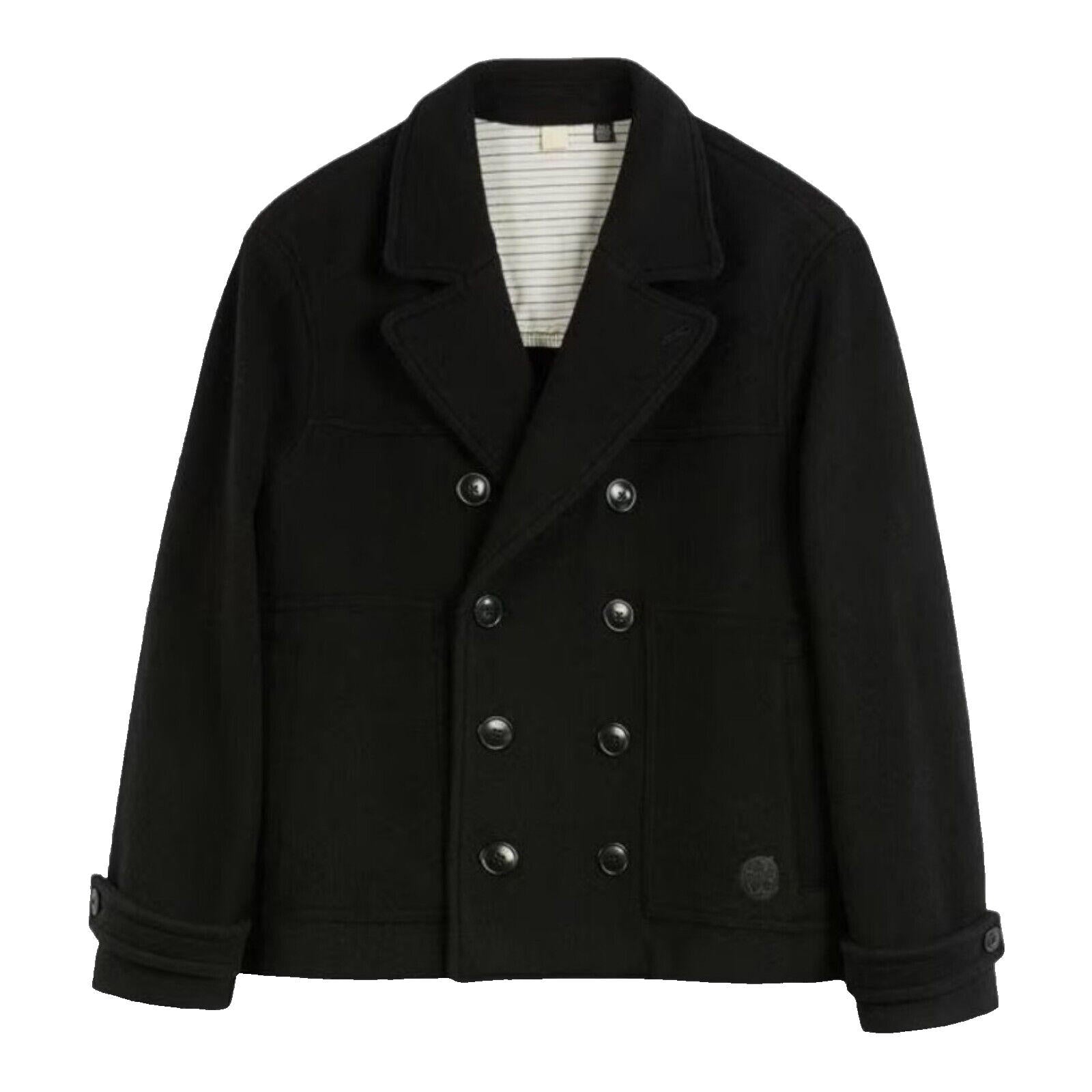 Ted Baker Coat Jacket Atllas Peacoat Black Tailored Men's UK Size 2XL XXL Ted 6