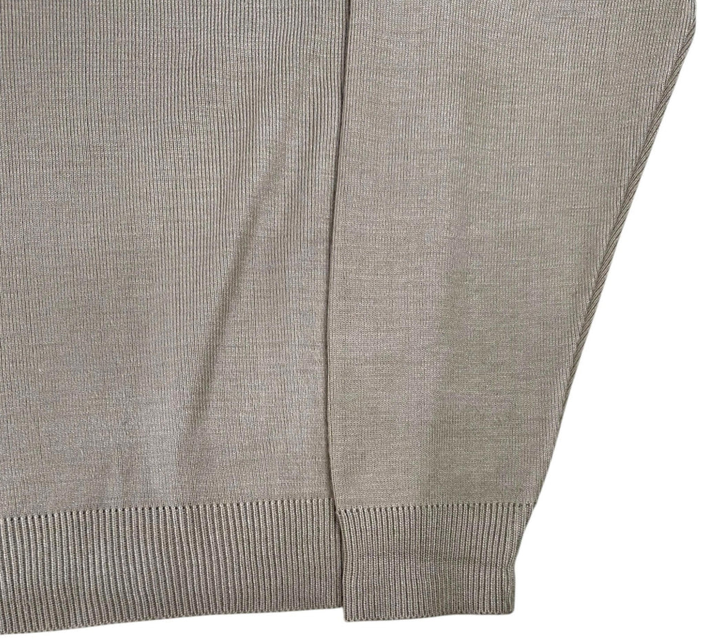 Peter England Jumper Men's UK Size M Beige Long Sleeve Knit Crew Neck