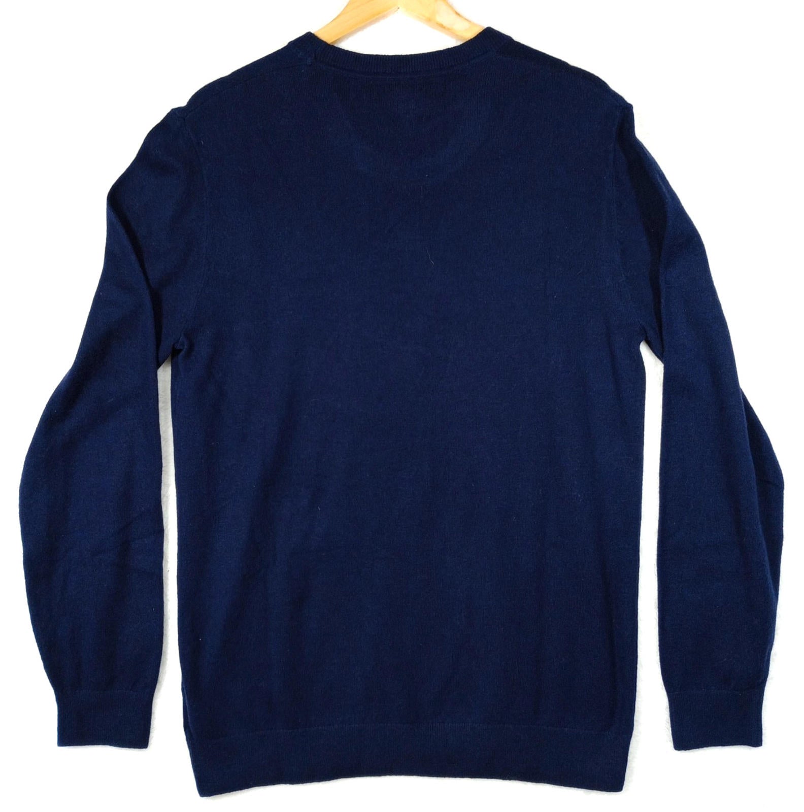 Gap Knit Jumper Men's UK Size M Blue Long Sleeve 100% Cotton Crew Neck Sweater